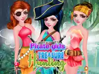 Pirate Girls Treasure Hunting background
