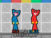 Red and Blue Stick Huggy background