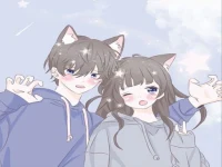 Cute Anime Couple background