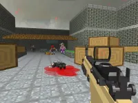 Pixel Apocalypse Shooting Zombie blocky combat background