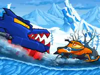 Car Eats Car: Winter Adventure background