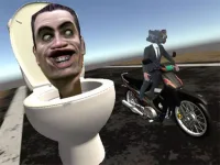 Skibidi Toilet Moto Bike Racing 2 background