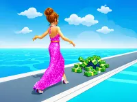 Girl Money Rush Game background