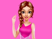 Cheerleader Girl Love Story background