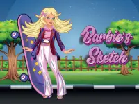 Barbie’s Sketch background