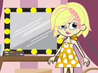 Cute model girl background