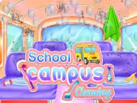 School Campus Cleaning background