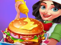 Cooking burger Maker Chef background
