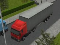 3D Truck Parking background