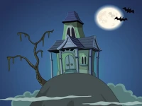 Haunted House Hidden Ghost background