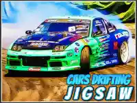 Cars Drifting Jigsaw background
