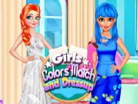 Girls Colour Match and Dress up background