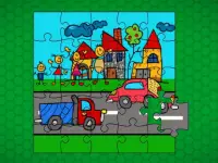 Stick Family Fun Time Jigsaw background
