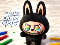 Labubu Tic Tac Toe background