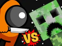 Among vs Creeper Fight background