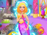 Mermaid Sea House Cleaning And Decorating background