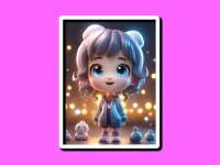 Chibi Doll Hidden Stars background