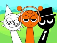 Sprunki Music Scary Beat Box background