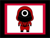 Squid Game Coloring Pages background