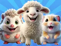 Merge Animals 2048! background