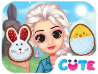 Princess Happy Easter background