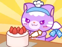 Lovely Cat: Dessert Bakery background