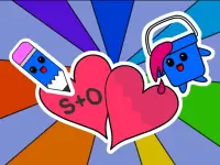 Valentine Coloring Book background