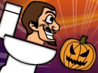 Skibidi And The Pumpkin background