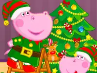 Santa Christmas Workshop background