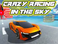 Crazy racing in the sky background