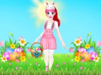 Princess Easter hurly-burly background