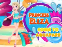 Princess Eliza Going To Aquapark background