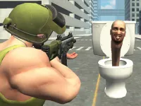 Skibidi Toilet Shooting background