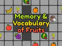 Memory and Vocabulary of Fruits background