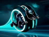 Cyber Tron biker background