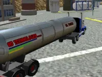 Oil Tanker Transporter Truck background