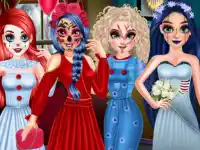 Princess Halloween Party Prep background