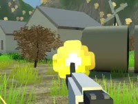 Pixel Village Battle 3D.IO background