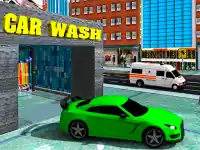 Sports Car Wash Gas Station background