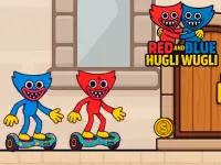 Red and Blue Hugli Wugli background