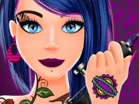 Tattoo Salon Art Design background
