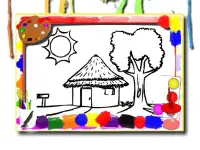 House Coloring Book background