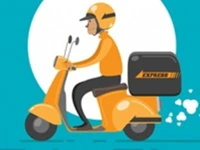 Food Delivery Rush background