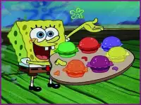 SpongeBob Tasty Pastry Party background