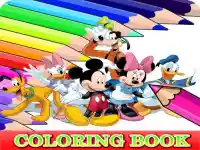 Coloring Book for Mickey Mouse background