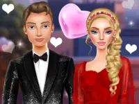 Valentines Day Couple Date background