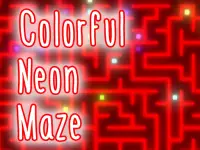 Colorful Neon Maze background