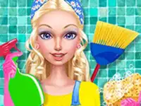 Fashion Doll House Cleanup background