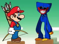 Mario vs Huggy Wuggy background