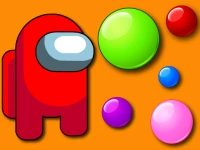 Among Us Bubble Shooter background